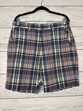 J. Crew Factory 9” inch plaid shorts size 33 NWT
